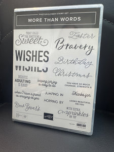 More Than Words Stamp Set
