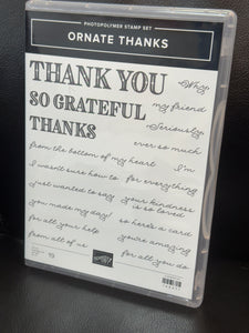 Ornate Thanks Stamp Set