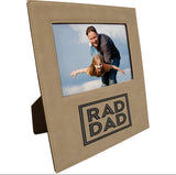 5x7 Offset Laser Engraved Leatherette Photo Frame