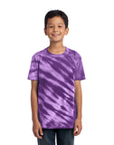 Youth tiger stripe tie dye tshirt
