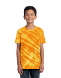 Youth tiger stripe tie dye tshirt