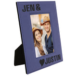 4x6 Laser Engraved Leatherette Photo Frame