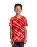 Youth tiger stripe tie dye tshirt