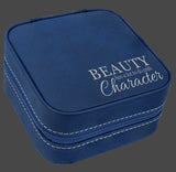 Laser Engraved Leatherette 4”x4” Travel Jewelry Box