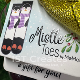 Mistle Toes Cozy Christmas Ornament Socks