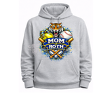 Mom of Both Tiger Softball & Baseball Hoodies