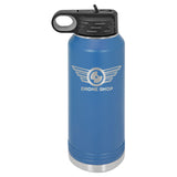 Laser Engraved 32 oz Stainless Steel Double Wall Water Bottle