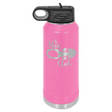 Laser Engraved 32 oz Stainless Steel Double Wall Water Bottle