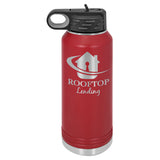 Laser Engraved 32 oz Stainless Steel Double Wall Water Bottle