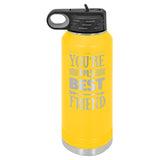 Laser Engraved 32 oz Stainless Steel Double Wall Water Bottle