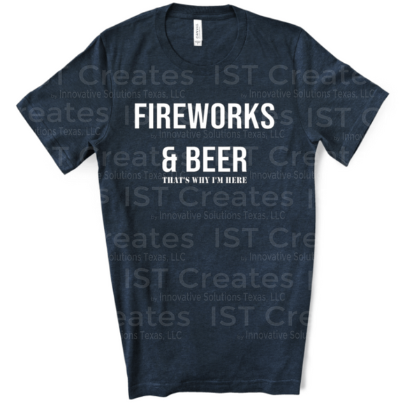 Fireworks and Beer T-shirt