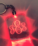 Laser etched LED key chain