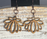 Laser cut wood earrings 2