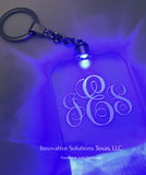 Laser etched LED key chain