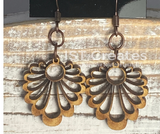 Laser cut wood earrings