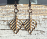 Laser cut wood earrings 2