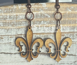 Laser cut wood earrings