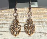 Laser cut wood earrings 2